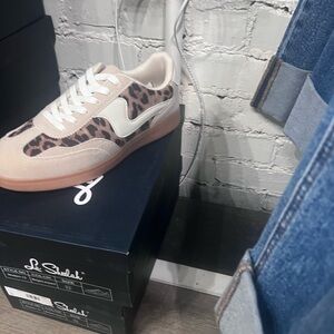 Leopard Print Sneakers with White Accents